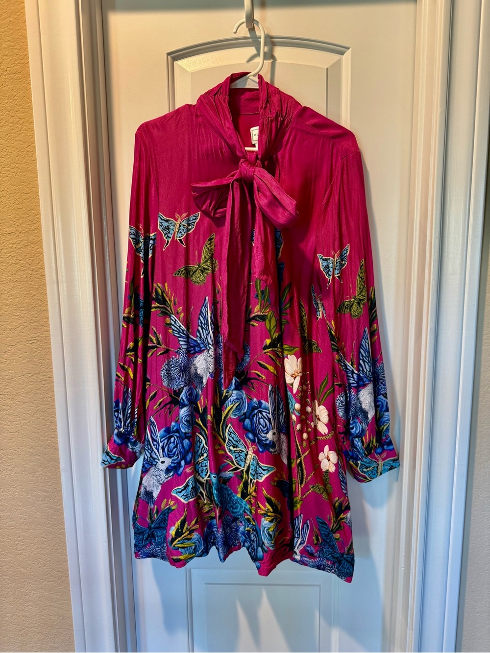 Maeve Tie-Neck Caroline Mini Dress or Tunic, XL - Picture 2 of 4